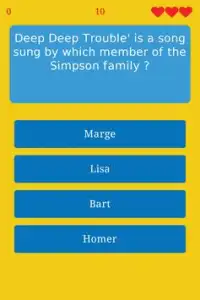 Trivia para The Simpsons Screen Shot 2