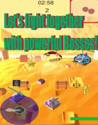 3D Low poly - Fly Fly Tank : One finger Action Screen Shot 3
