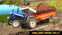 Tractor Trolley Farming Offroad Cargo Simulator 3D Screen Shot 0