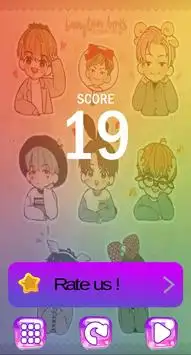 BTS Chibi Piano Tiles Screen Shot 4