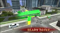 3D futuristik Terbang Bus Sim Screen Shot 4