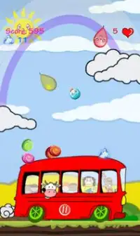 Guloseimas e balões - jogo Bus Screen Shot 0