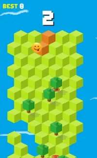 Emoji down the hill - Fall jump Screen Shot 1