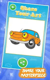 Cars coloring pages for kids Screen Shot 8