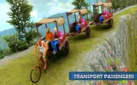 Offroad Long Cycle Rickshaw Driving Simulator 2018 Screen Shot 4