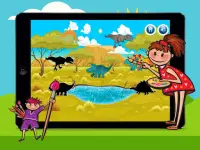 Kanak-kanak Dinosaur Teka-teki & Pewarna Pages Screen Shot 5