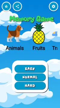 Memory Game - Preschool LKG, UKG Kids App Screen Shot 0