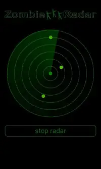 Zombie Radar Simulation Screen Shot 2