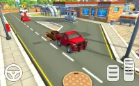 Speedy จัดส่ง Car City อาหาร: ร้านอาหารเกม 3D Screen Shot 1
