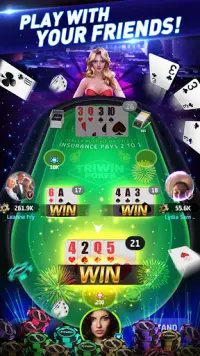Blackjack - Online Poker Games Screen Shot 1