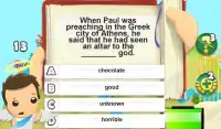 बाइबल  क्विज़ - धर्म खेल 3 डी Screen Shot 7