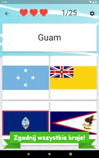 Quiz o Oceanii i Australii - kraje, stolice, flagi Screen Shot 10
