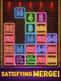 Drop Number : Neon 2048 Screen Shot 10