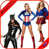 Superheroes Sexy Girls Puzzle