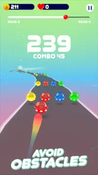 Space Road: color ball game Screen Shot 0