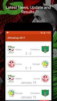 African Cup 2017 Gabon 🇬🇦 Screen Shot 1