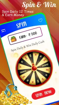 Spin and scratch To Win Cash 2020 Screen Shot 0