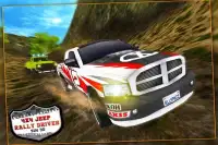 4x4 Jeep Rally driver Sim 3D Screen Shot 2