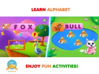Permainan kanak-kanak. Belajar abc & Buku mewarna Screen Shot 10