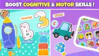 Toddler games: Puzzles, Balloon pop, Learn ABC Screen Shot 2