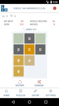 LIX Puzzle Game Screen Shot 2