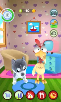 Talking Puppy Và Chick Screen Shot 5