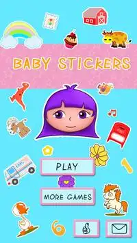 Dora baby stickers book games Screen Shot 5