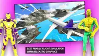 Superhero Robot Airplane Pilot Simulator Screen Shot 3