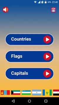 World Quiz ( Flags, Countries and Capitals) Screen Shot 0