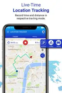 GPS Location Tracker : Maps Navigation & Altimeter Screen Shot 0