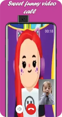 video call and chat simulation with pk xd game Screen Shot 1