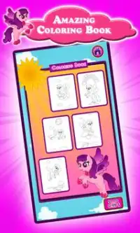 Baby Pony Kids Coloring Book Screen Shot 1