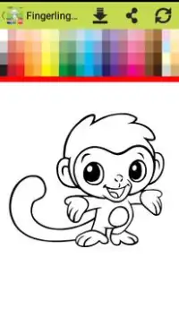 Fingerling Monkeys Coloring Book Screen Shot 4