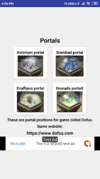 Portal position Screen Shot 0
