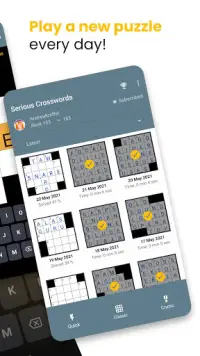 Serious Crosswords - free crossword every day Screen Shot 1