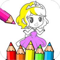 colorir linda princesinha