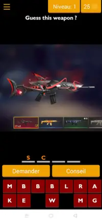 Quiz ff weapons and skin Screen Shot 0
