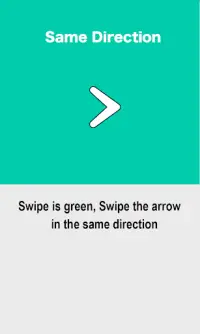 Swipe the arrow - Brain Games Screen Shot 0