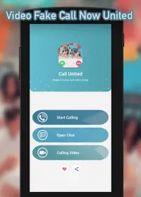 Video Fake Call Now United : Prank Chat Call Video Screen Shot 0