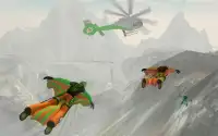 Wingsuit पैराशूट सिम्युलेटर स्काइडाइविंग खेल मुफ्त Screen Shot 10
