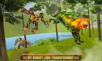 Angry Lion Robot Transforming Games Wild Lion Game Screen Shot 1
