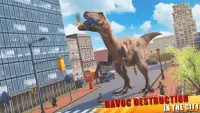 Сердитый динозавр город Атака: дикий животное Игры Screen Shot 2