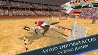 Carreras de caballos de salto y Maestro trucos 3D Screen Shot 7