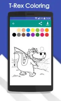 تي ريكس تلوين Screen Shot 1