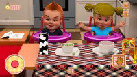 Twin Newborn Baby Care 3D Game Screen Shot 1