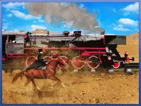 Cowboy Train racing adventure Screen Shot 1