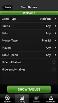 EvenBet Poker Screen Shot 1