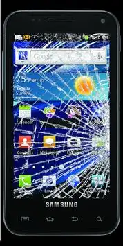 Broken Screen Prank 2 - Cracked Glass Mobile Phone Screen Shot 0