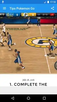 Tips for NBA LIVE Mobile 2016 Screen Shot 1