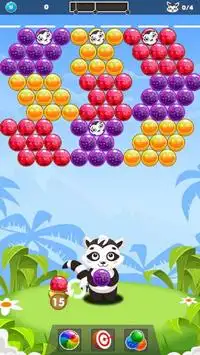 Bubble Raccoon New Bubble Shooter Screen Shot 0